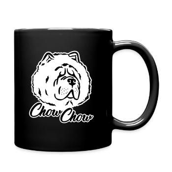 Chow Chow - Tasse einfarbig - Schwarz - Rechts