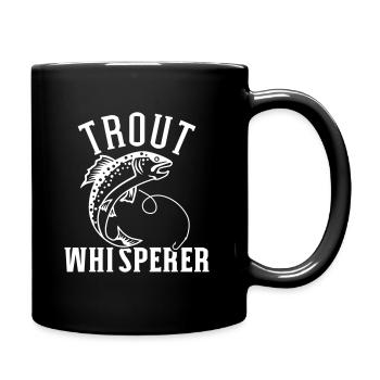 Truite - Mug uni - noir - Droite