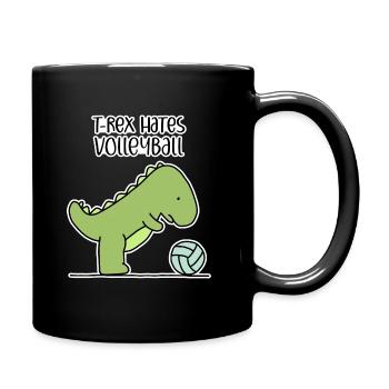 Volleyball - Tasse einfarbig - Schwarz - Rechts