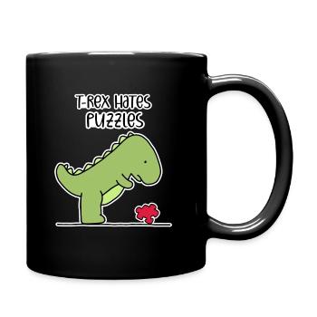 Puzzle - Tasse einfarbig - Schwarz - Rechts