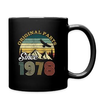 Vintage 1978 78 Birthday Retro Vintage Gift - Full Colour Mug - black - Right
