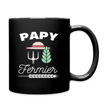 T shirt papy fermier fierté papy cadeau papy. - Mug uni - noir - Droite