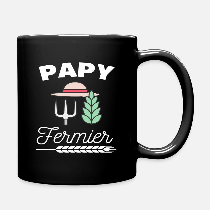 T shirt papy fermier fierté papy cadeau papy. - Mug uni - noir