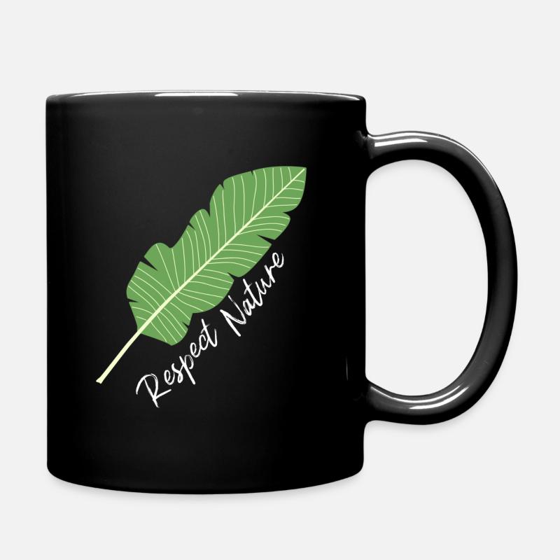 Nature conservation plants gift floral trendy - Full Colour Mug - black
