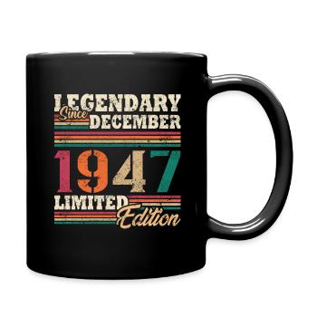 Legendary December 1947 limited edition - Full Colour Mug - black - Right