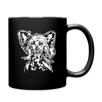 CHINESE CRESTED DOG hairless Hunde Hund Wilsigns - Full Colour Mug - black - Right