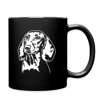 Dachshund Dachshund Teckel Dog Portrait Dogs - Full Colour Mug - black - Right
