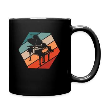 Piano Music - Full Colour Mug - black - Right
