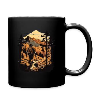 Easy hiking - Full Colour Mug - black - Right