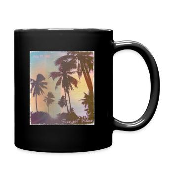 SUNSET VIBES Shirt - Full Colour Mug - black - Right