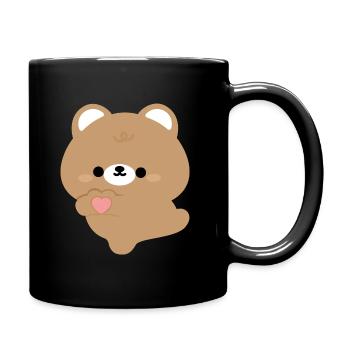 Love Brown Bear - Full Colour Mug - black - Right