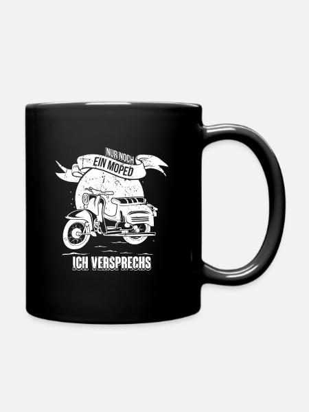 Moped fahren Ostalgie Schwalbe Simson Suhl - Tasse einfarbig - Schwarz