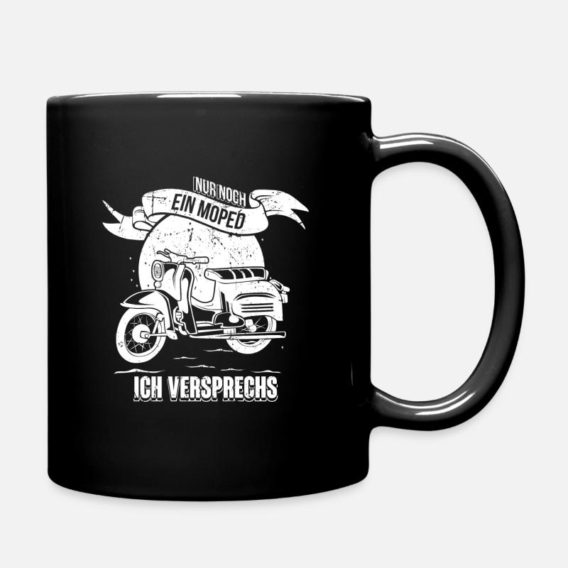 Moped fahren Ostalgie Schwalbe Simson Suhl - Tasse einfarbig - Schwarz