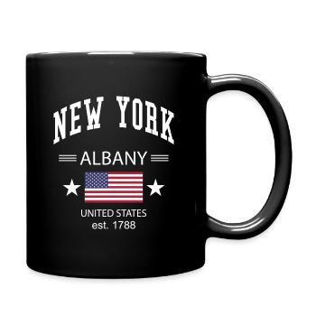 New York - Tasse einfarbig - Schwarz - Rechts