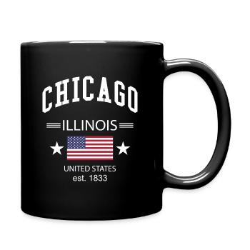 Chicago - Mug uni - noir - Droite
