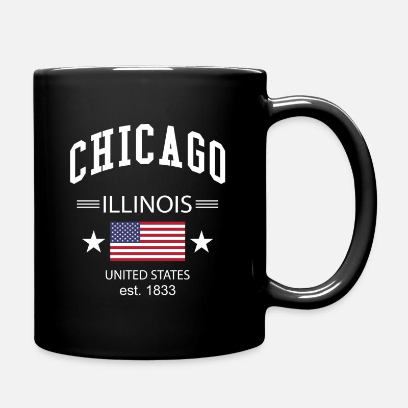 Chicago - Tasse einfarbig - Schwarz
