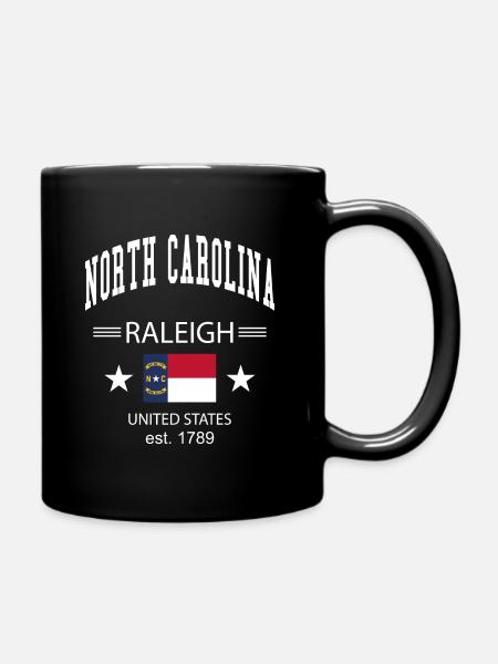 North Carolina - Tasse einfarbig - Schwarz