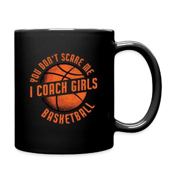I Teach Girls Basketball Coach - Tasse einfarbig - Schwarz - Rechts