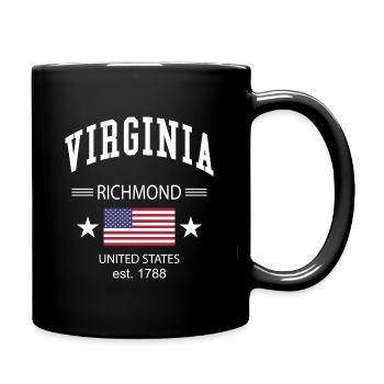 Virginia - Full Colour Mug - black - Right