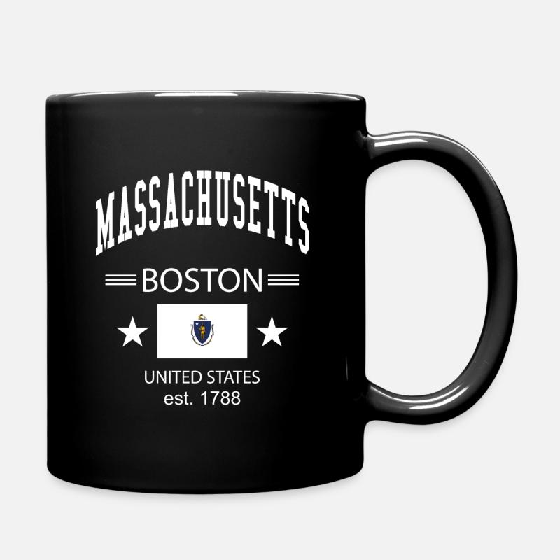 Massachusetts - Mug uni - noir