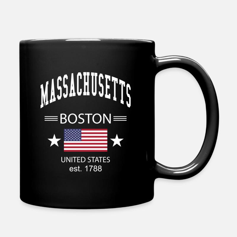 Massachusetts - Mug uni - noir