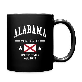 Alabama - Tasse einfarbig - Schwarz - Rechts