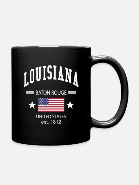 Louisiana - Tasse einfarbig - Schwarz