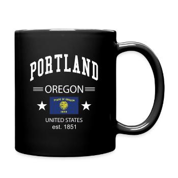 Portland - Full Colour Mug - black - Right