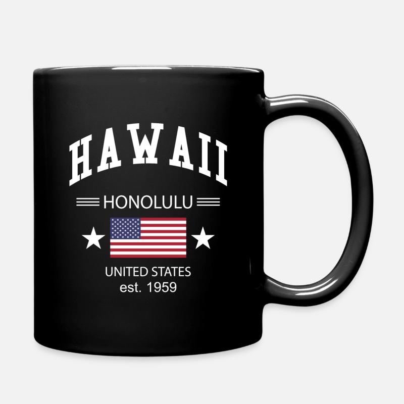 Hawaii - Tasse einfarbig - Schwarz