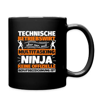 Technische Betriebswirt - Tasse einfarbig - Schwarz - Rechts