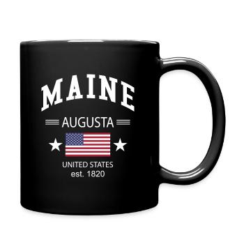 Maine - Tasse einfarbig - Schwarz - Rechts