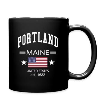 Portland - Full Colour Mug - black - Right