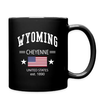 Wyoming - Tasse einfarbig - Schwarz - Rechts