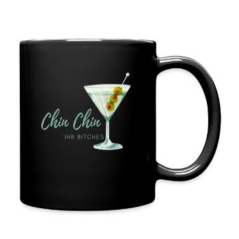 chin chin - Tasse einfarbig - Schwarz - Rechts