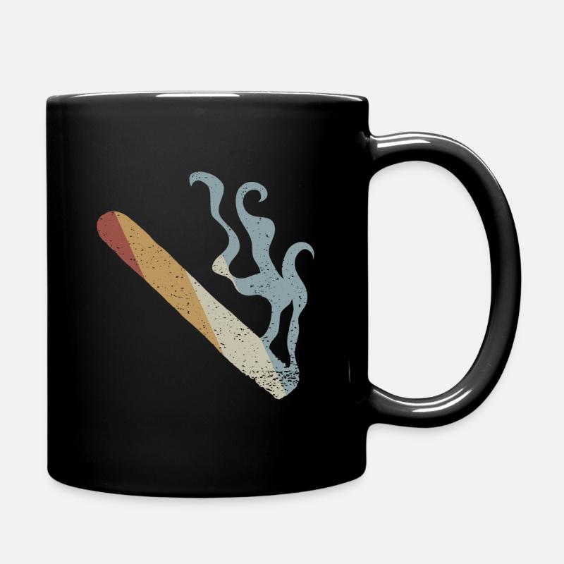 Cigar Retro Style Vintage - Full Colour Mug - black