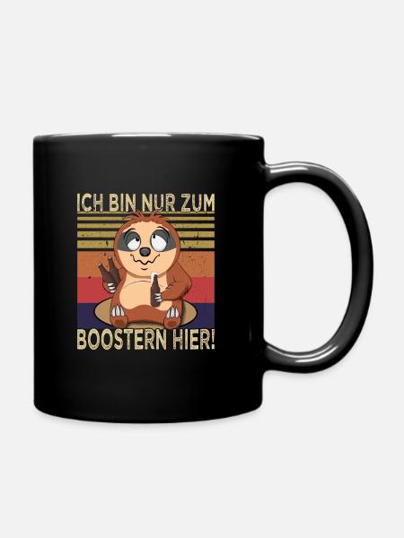 Biertrinker - Saufen - Männerabend - Tasse einfarbig - Schwarz