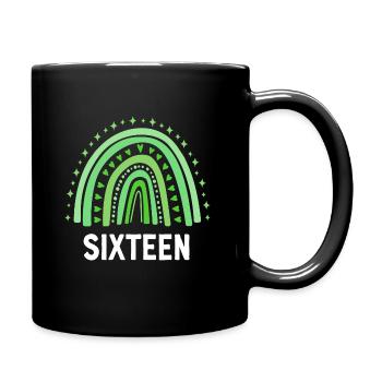 Green Rainbow seize ans 16e anniversaire - Mug uni - noir - Droite