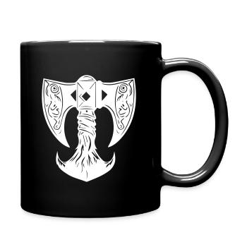 axe dwarf - Full Colour Mug - black - Right