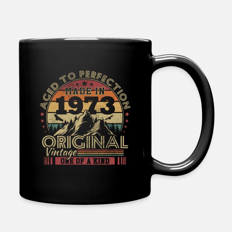 Vintage Original 1973 Vintage Geburtstagsgeschenk - Tasse einfarbig - Schwarz