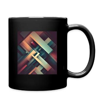 Geometric Chaos Sharp - Full Colour Mug - black - Right
