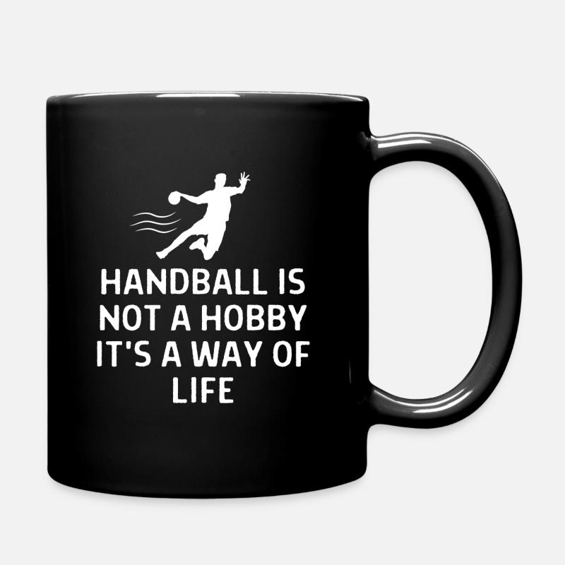 Handball Handballer Spruch Geschenk - Tasse einfarbig - Schwarz