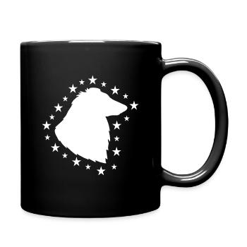 Collie - Tasse einfarbig - Schwarz - Rechts