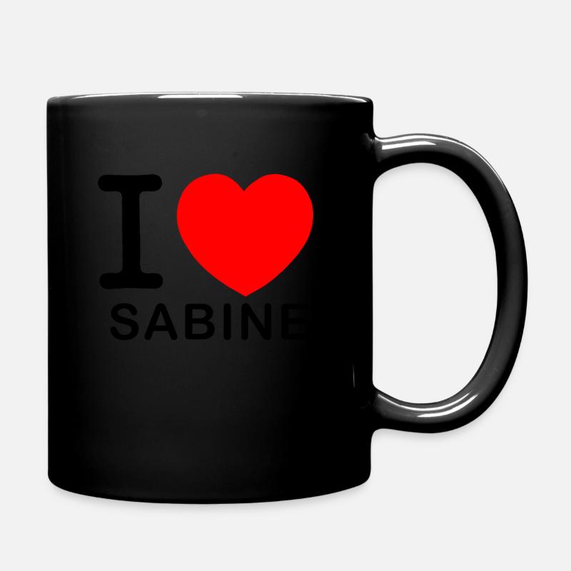 Sabine - Tasse einfarbig - Schwarz