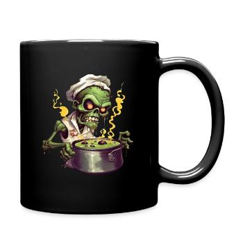 Zombie Cook - Mug uni - noir - Droite