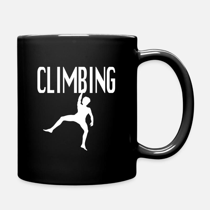 Tshirt and Accessories Climbing - Wolfgang Güllich - Full Colour Mug - black