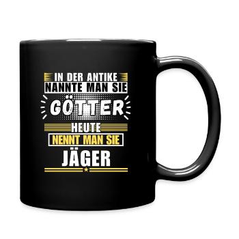 Dieux dans l'Antiquité. Aujourd'hui chasseur - Mug uni - noir - Droite