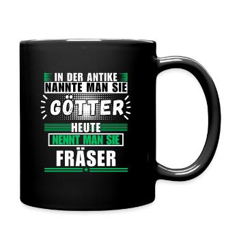 Gods in Antiquity. Today Milling Cutters - Full Colour Mug - black - Right