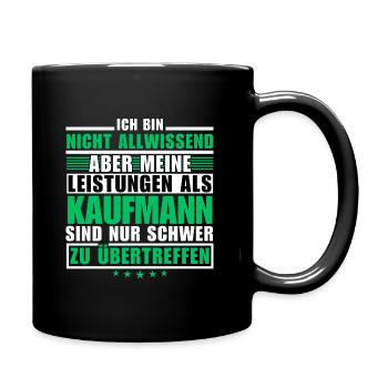 Unsurpassed performance as a businessman - Full Colour Mug - black - Right
