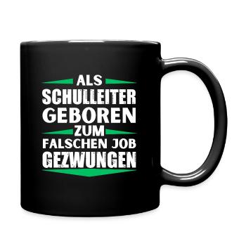 Le directeur d’école a décroché le mauvais emploi - Mug uni - noir - Droite