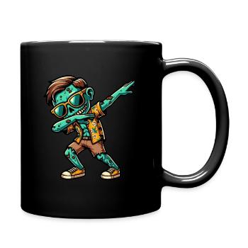 Dabbing Zombie - Tasse einfarbig - Schwarz - Rechts